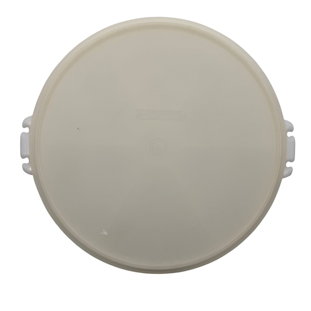 Tupperware Serving Tray Divided Platter 13in Off-White Excellent Vintage 405-9